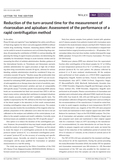 Reduction of the turn-around time for the measurement of rivaroxaban and apixaban...